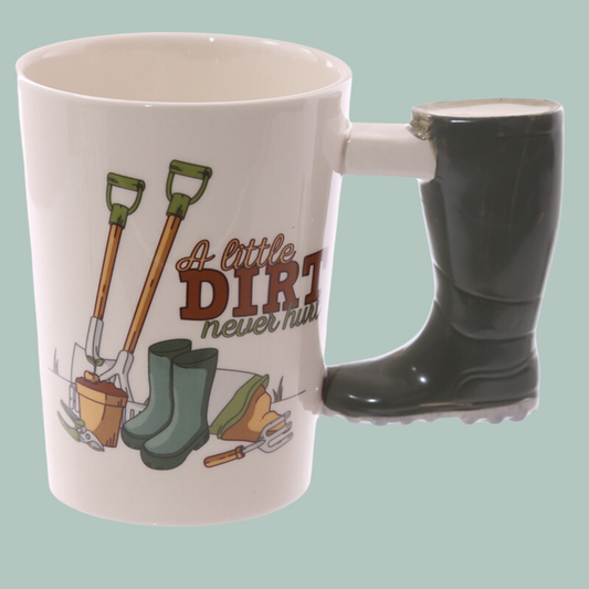 Wellington Boot Handle Gardening Novelty Mug