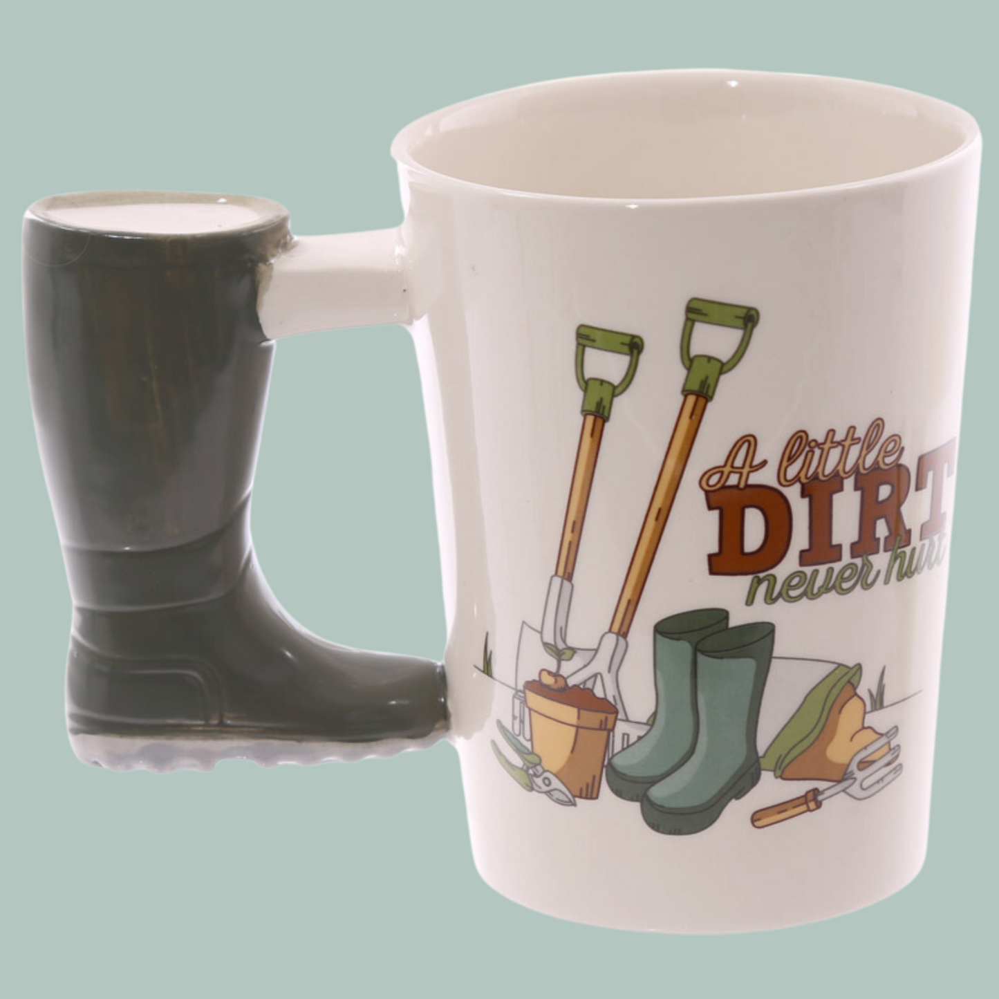 Wellington Boot Handle Gardening Novelty Mug