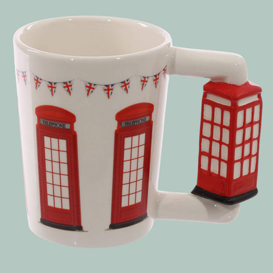 London Phone Box Handle Mug Ceramic London Lover Gift Present For Londoner Cute Mug Ideal Christmas Gift Birthday Gift London Souvenir Cup