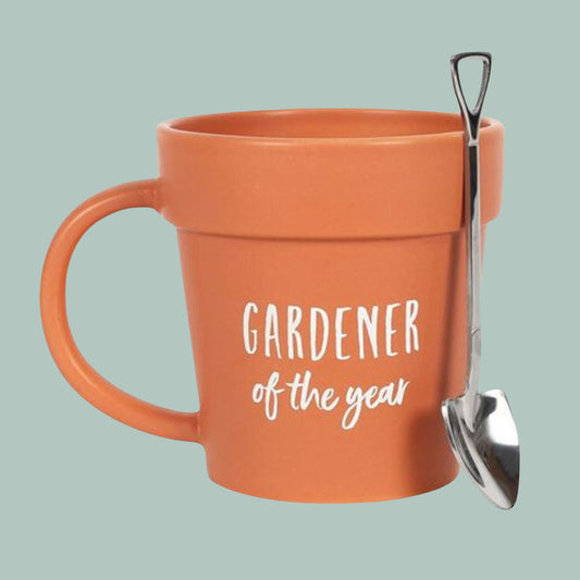 Fun Gardener Mug with Shovel Spoon