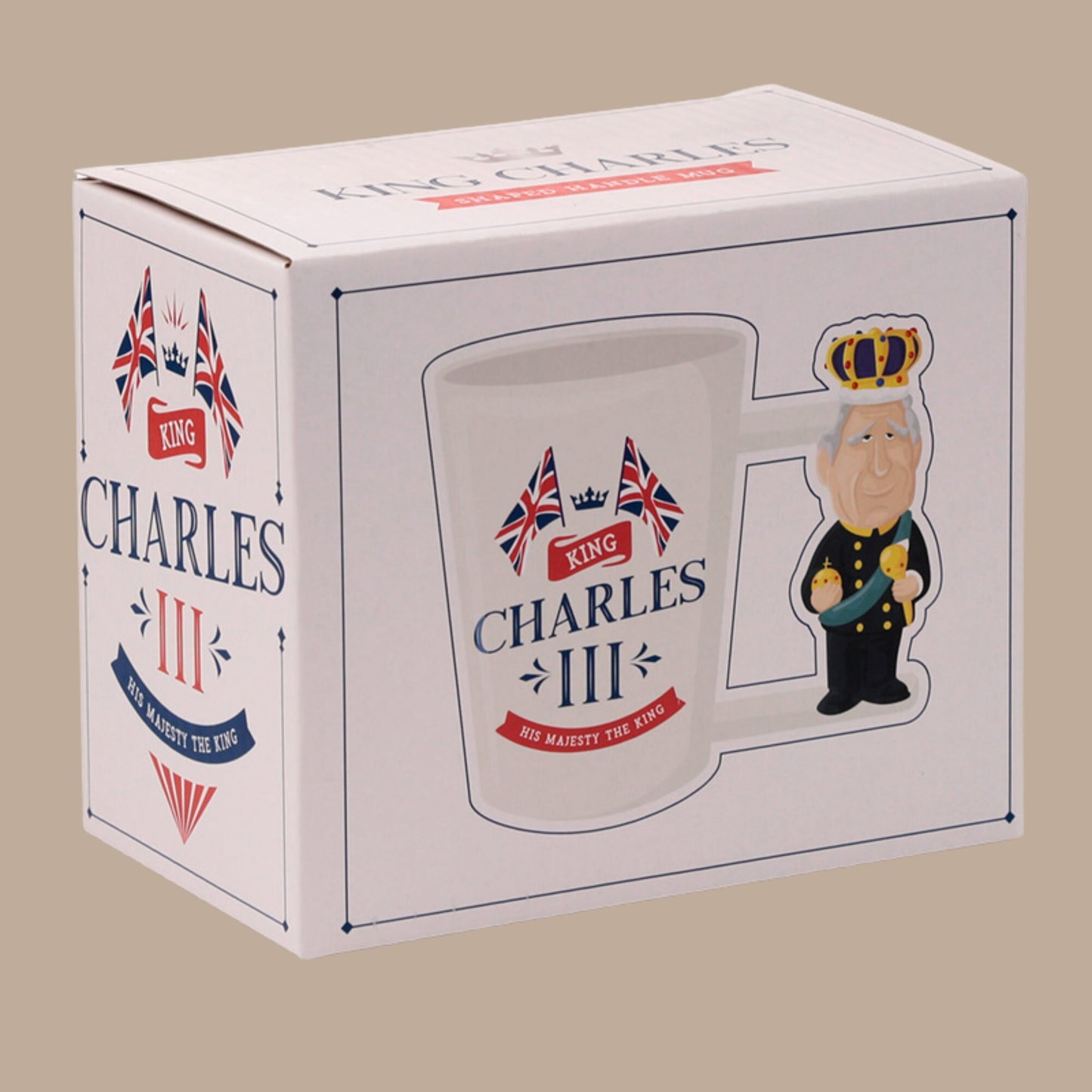 King Charles Handle Mug Monarchy Lover Gift Present For Royalist Ideal Gift Fun Novelty Royal Family Memorabilia Reigning Monarch Souvenir