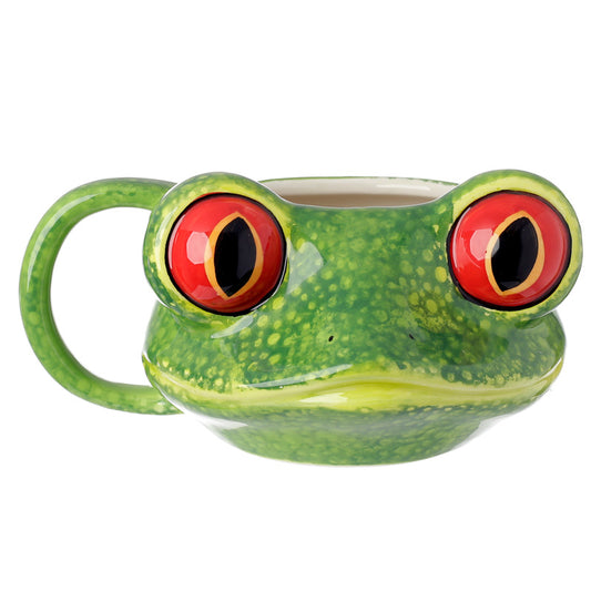 Tree Frog Shaped Head Mug