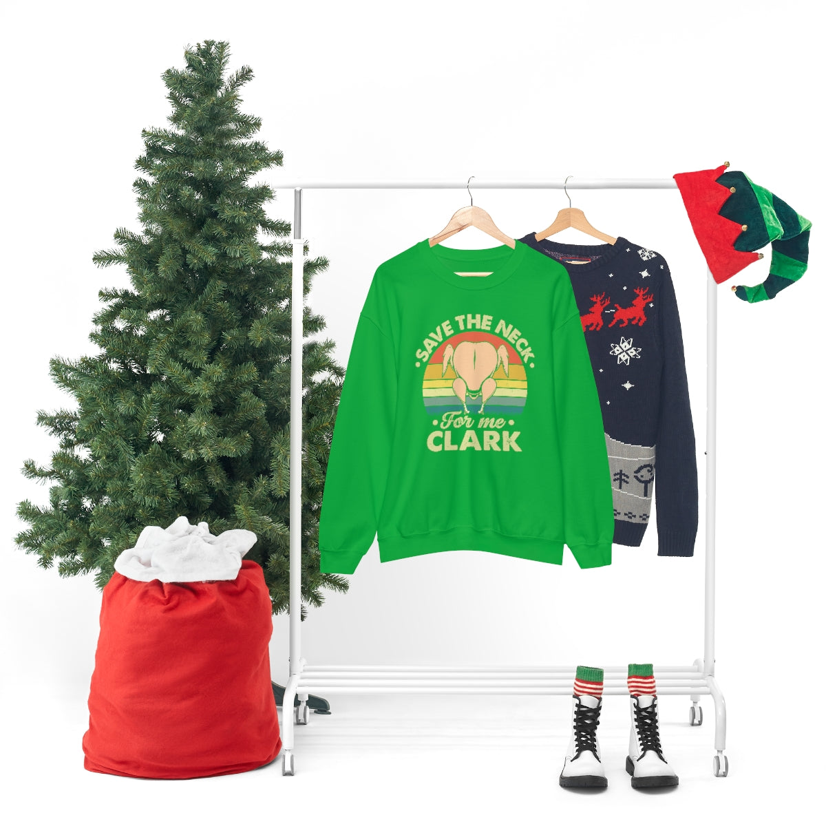 Unisex Heavy Blend Crewneck Christmas Sweatshirt | Comfortable Warm Funny Xmas Sweater | Humorous Snug Loose Fit Jumper Festive Period