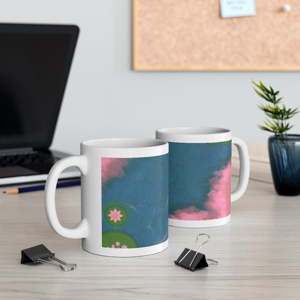 'Peaceful' Design Ceramic Mug
