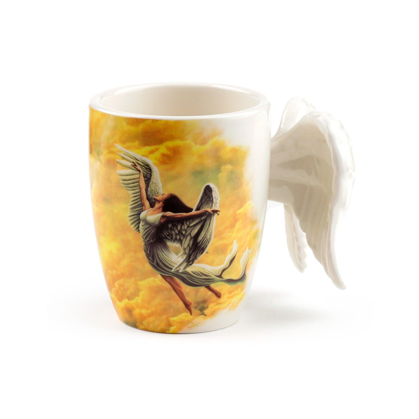 Angel Wings Shaped Handle Mug