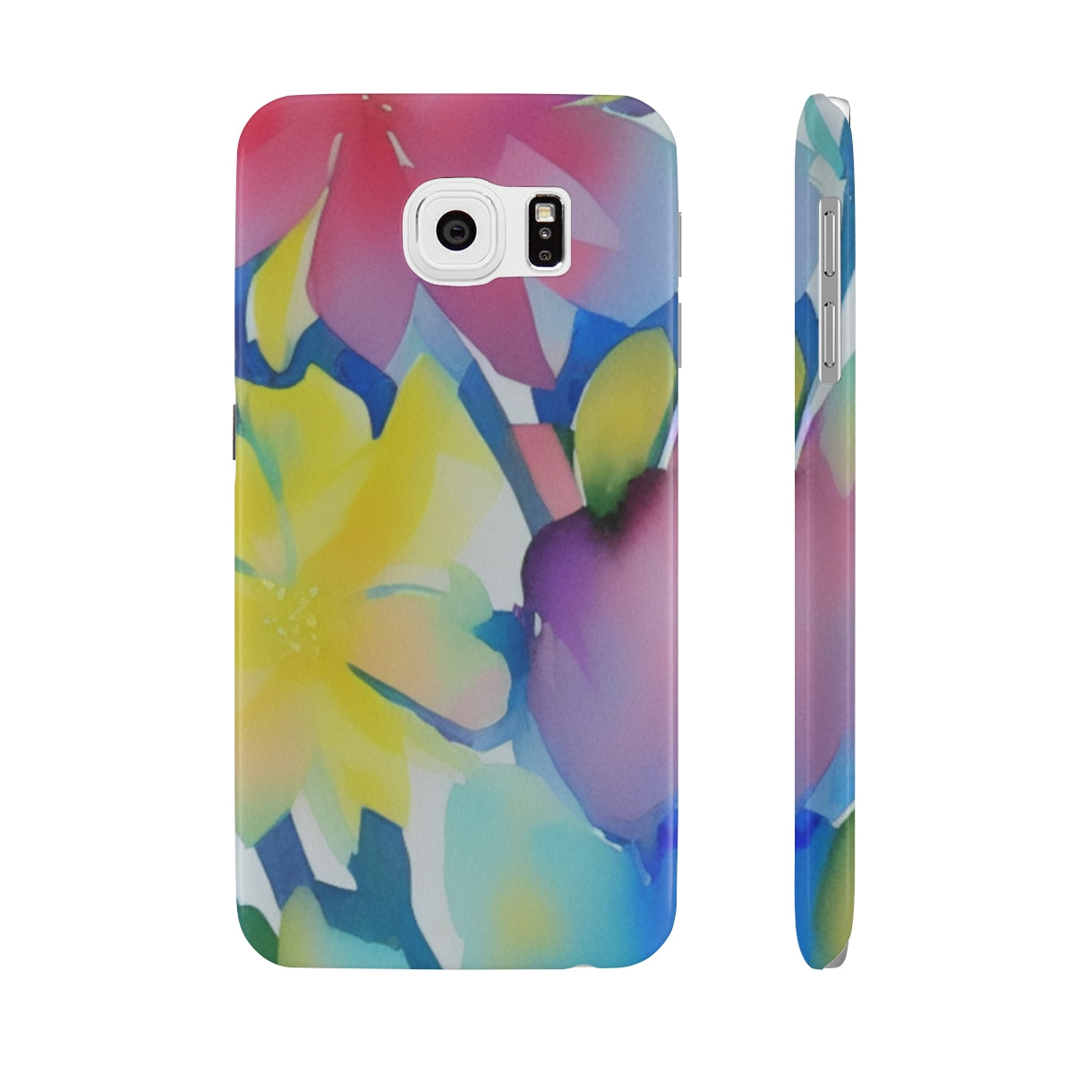 Elegant Watercolour Flower Design Phone Case For iPhone And Samsung Phones