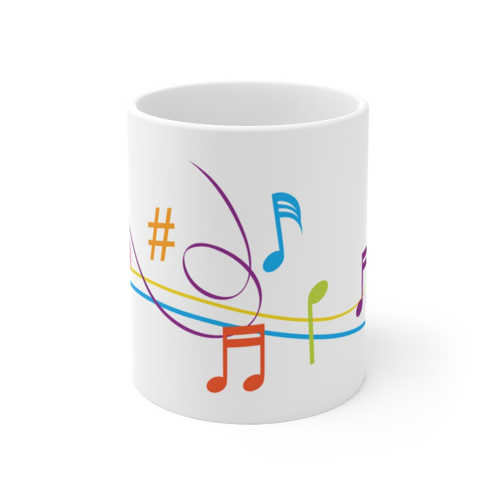 Musical Notes Ceramic Mug