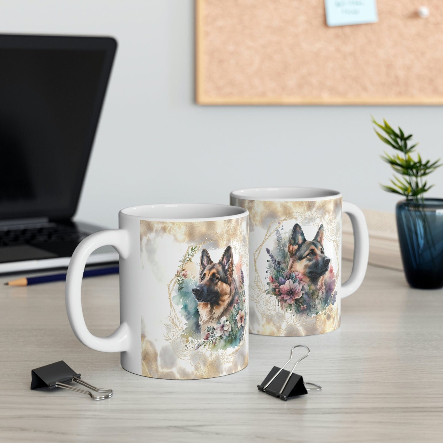 German Shepherd Appreciation Mug, Coffee And Dog Lover's Premium Ceramic Cup, Alsatian Collectable Mug, Caffeine Addicts Present, Beautiful
