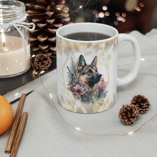 German Shepherd Dog Mug Pet Lover Cup Premium Ceramic Coffee Mug Gift Dog Lover Present Durable Stylish Tea Mug New Dog Gift House Warming