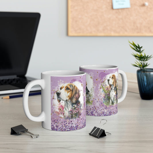 BEAGLE LOVER MUG Family Dog Cup New Dog Gift Family Pet Kitchen Decor Stylish Durable Canine Coffee Cup Cute Ceramic Puppy Mug Dog Owner Fun