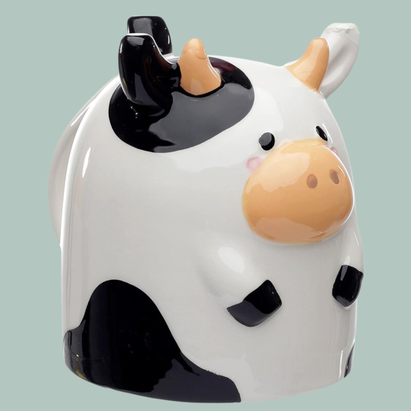 Upside Down Bull Mug Novelty Ceramic Mug Cow Lover Gift Present For Animal Lover Bramley Bunch Farm Drinkware Collectable Upside Down Mug
