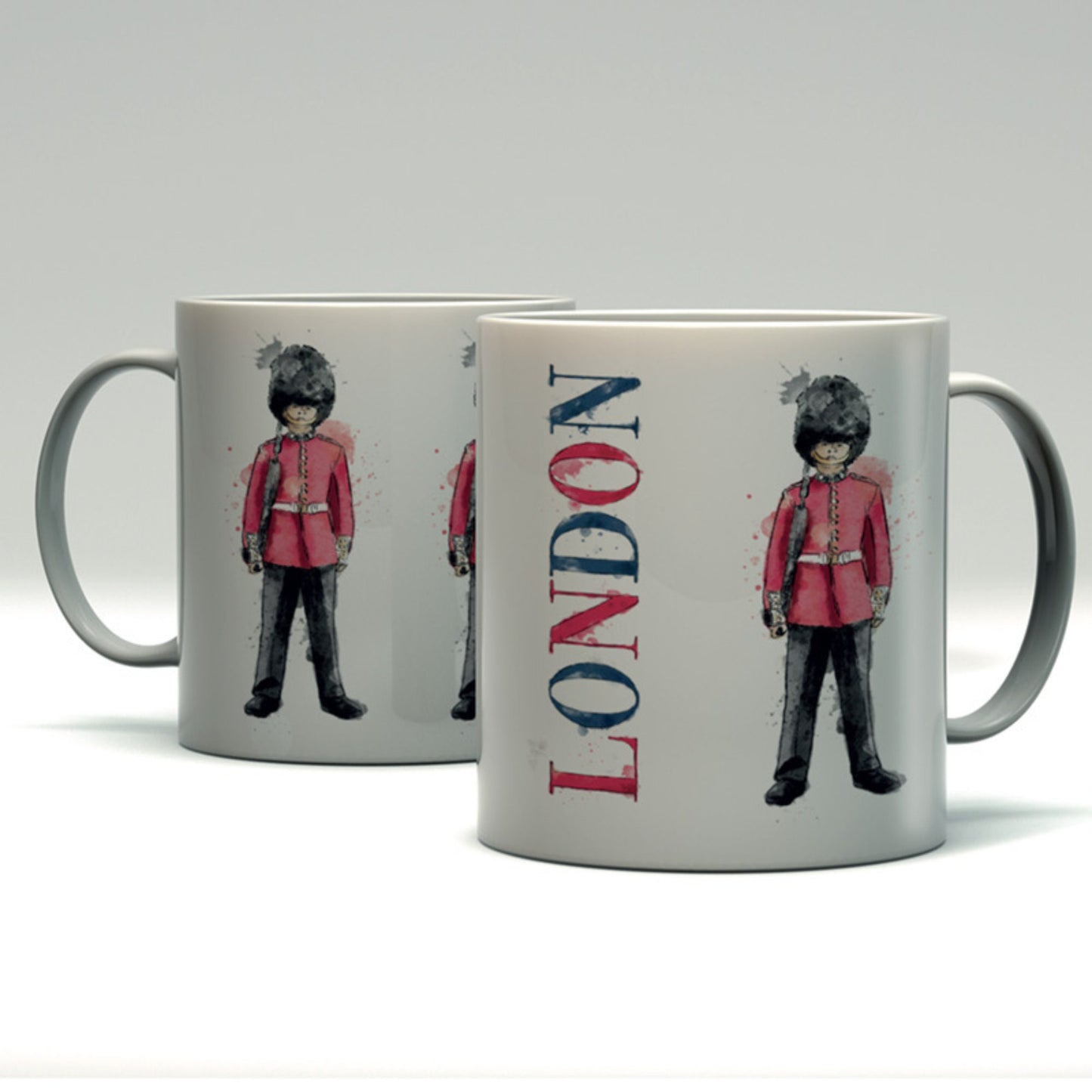 London Themed Porcelain Mug Original Stormtrooper London Mug London Scene Mug Or London Guardsmen Mug London Souvenir London Memorabilia