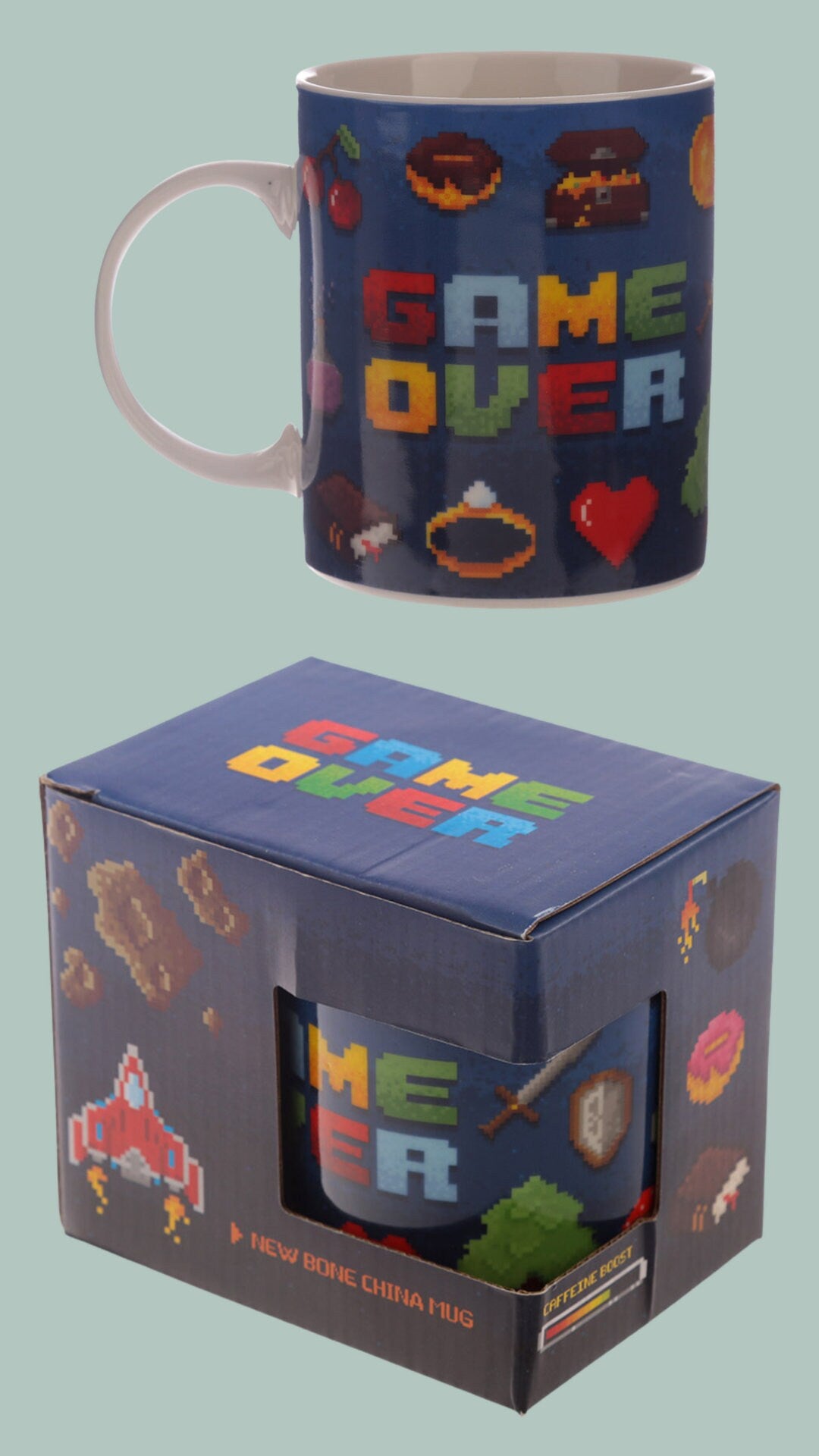 Gamer Mug Game Over Design Gaming Cup