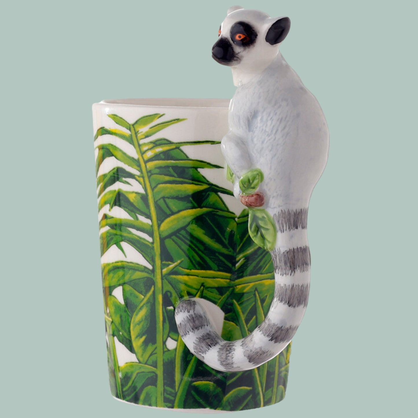 Novelty Lemur Shaped Handle Mug