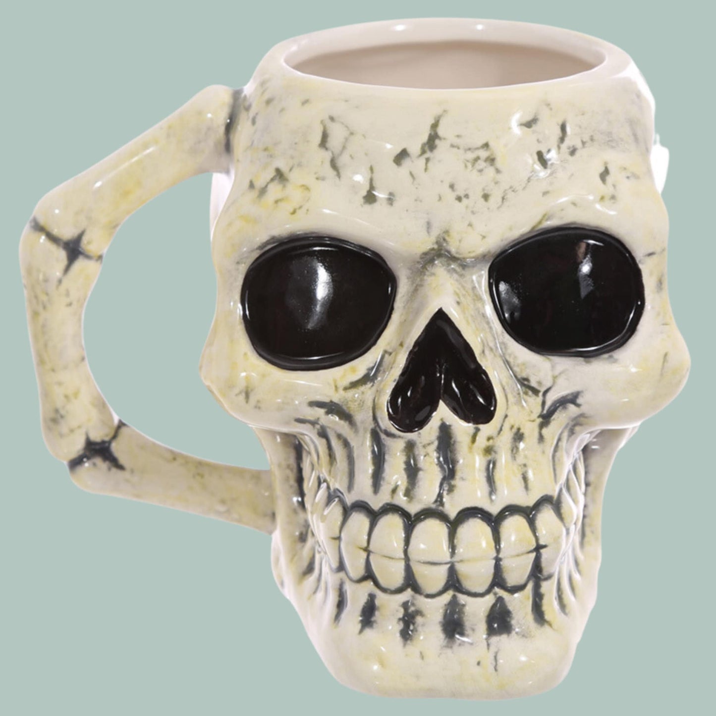 Ancient Skull Shaped Mug Ceramic Head Shaped Mug Gothic Mug
