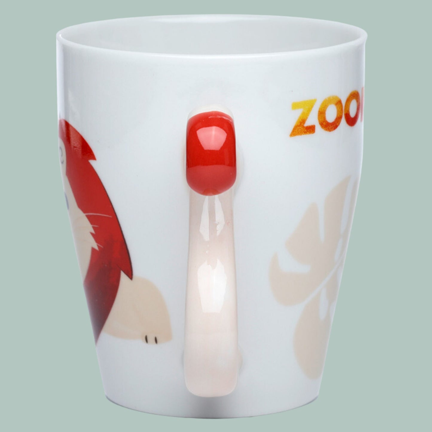 Lion Tail Shaped Mug Porcelain Lion Zooniverse Cup Gift For Animal Lover Safari Lover Present Lion Tail Handle Mug Cute Lion Coffee Mug Cat