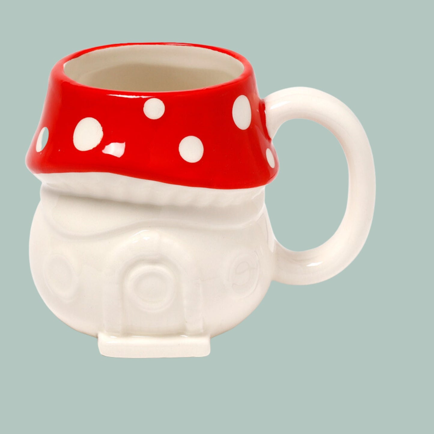 Toadstool Shaped Coffee Mug Ceramic Toadstool Design Mug Fauna Mug Wildlife Gift Mug Toadstool Lover Present Fun Toadstool Coffee Cup Cute