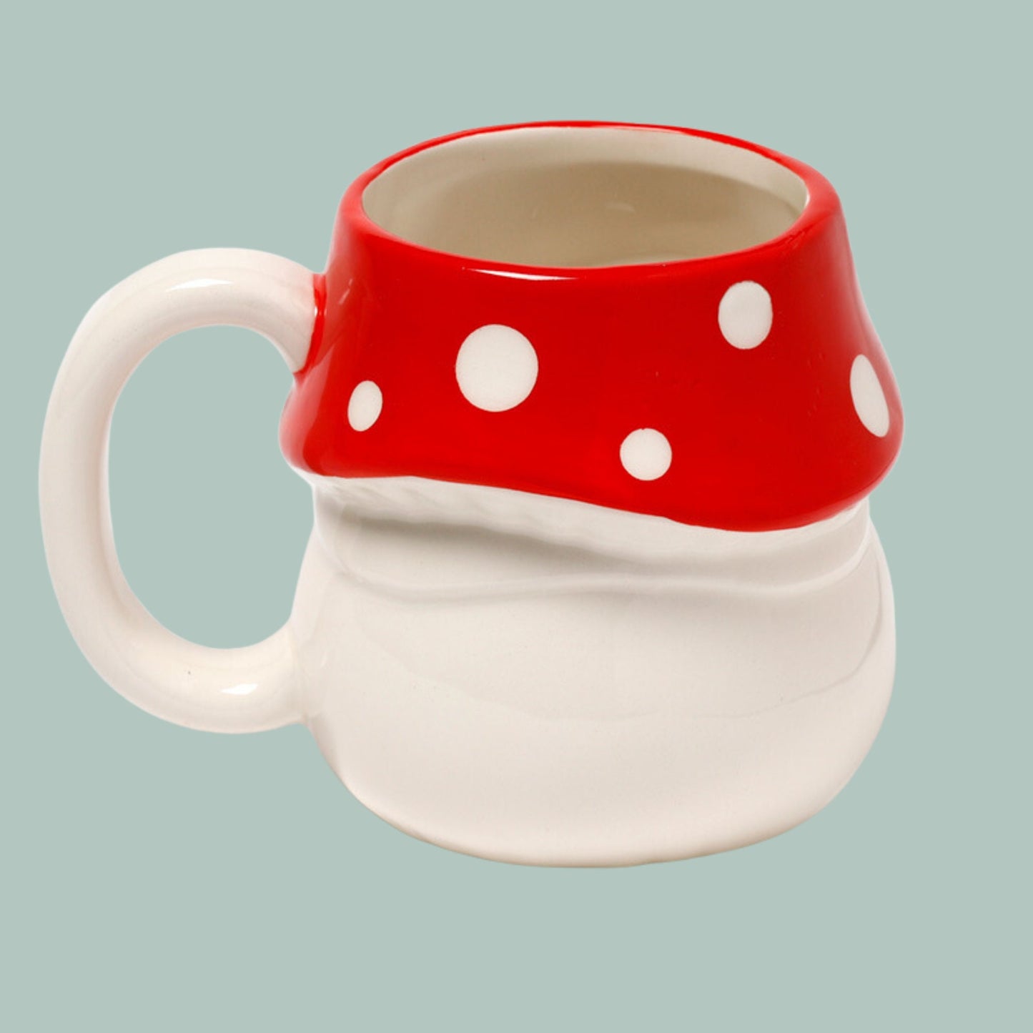 Toadstool Shaped Coffee Mug Ceramic Toadstool Design Mug Fauna Mug Wildlife Gift Mug Toadstool Lover Present Fun Toadstool Coffee Cup Cute