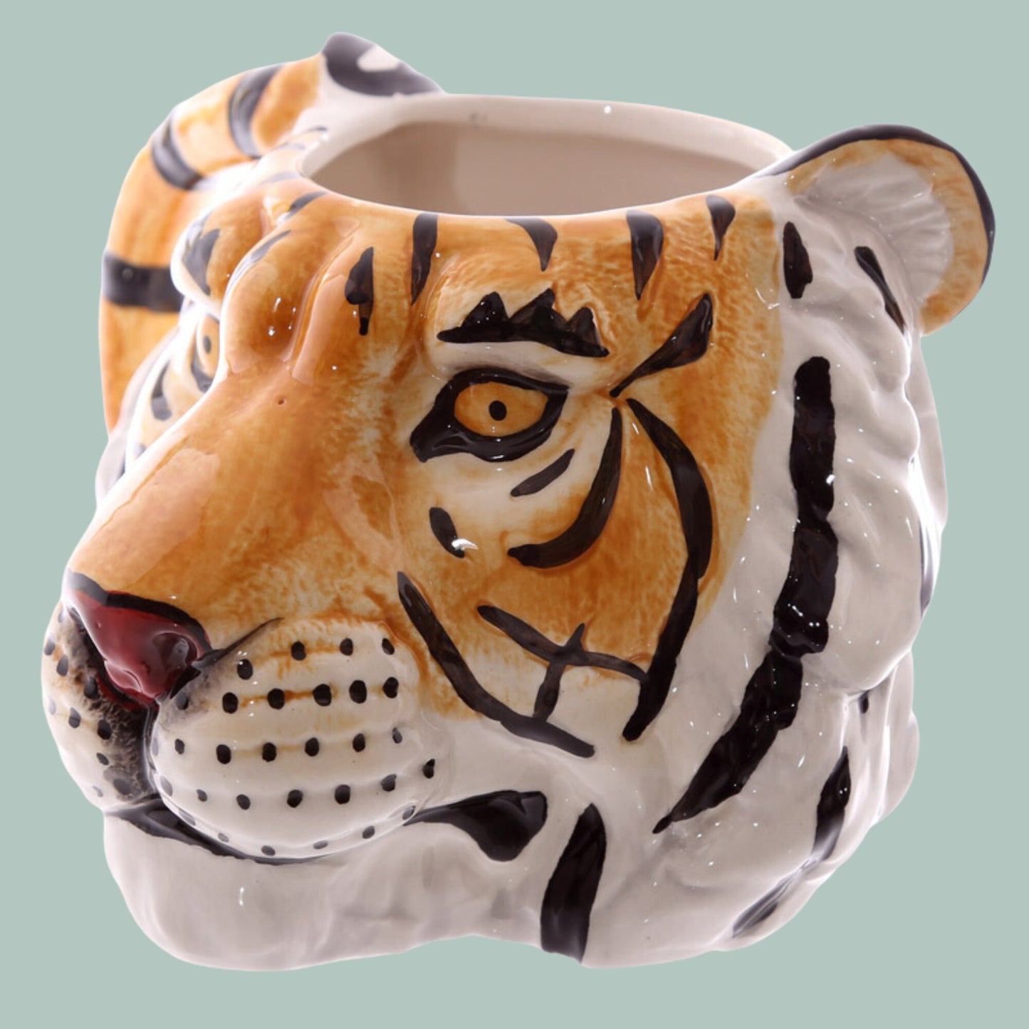 Novelty Tiger Head Shaped Mug