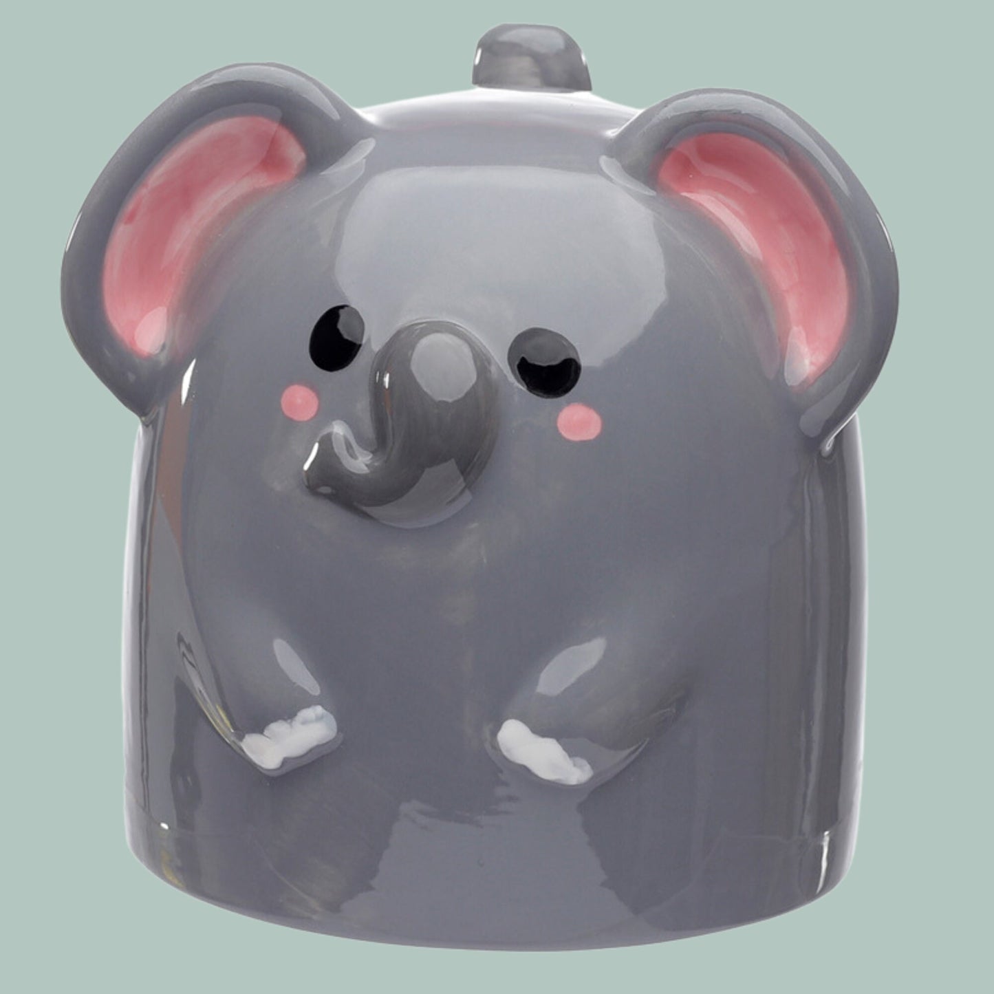 Upside Down Elephant Mug Novelty Ceramic Mug Elephant Lover Gift Animal Lover Present Drinkware Collectable Cute Elephant Upside Down Mug