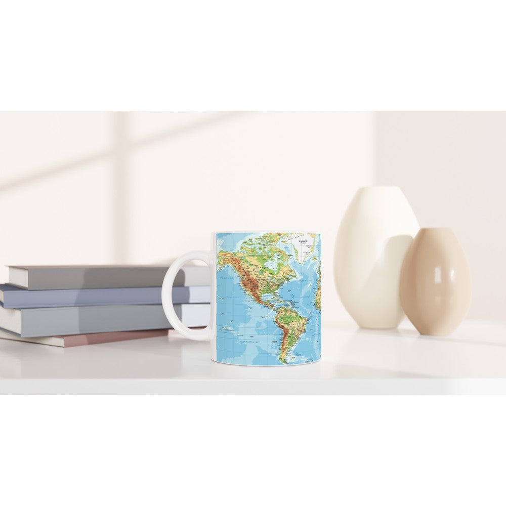 World Map Ceramic Mug